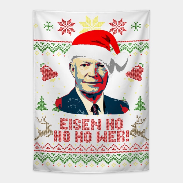 Eisenhower Ho Ho Ho Tapestry by Nerd_art