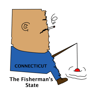 A funny map of Connecticut 3 T-Shirt