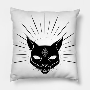 Black cat Pillow