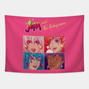 Border Of Jem and The Holograms Tapestry