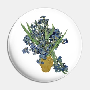 Van Gogh Iris Grunge Pin