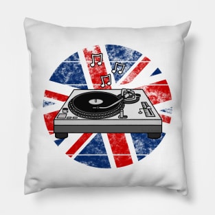 DJ Music Producer UK Flag Britain British Musician Pillow