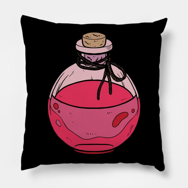 Potion of Health Pillow by Baddest Shirt Co.