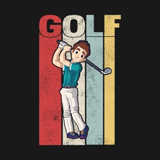 Golfer Golf Retro Golfing Golf Course T-Shirt