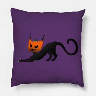 Pumpkin Cat Pillow