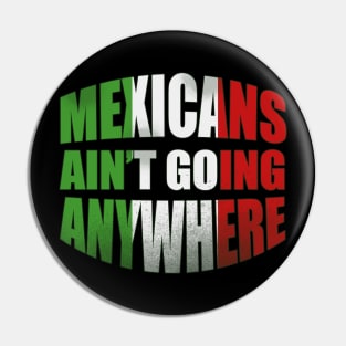 Mexicans Ain t Going Anywhere Pin