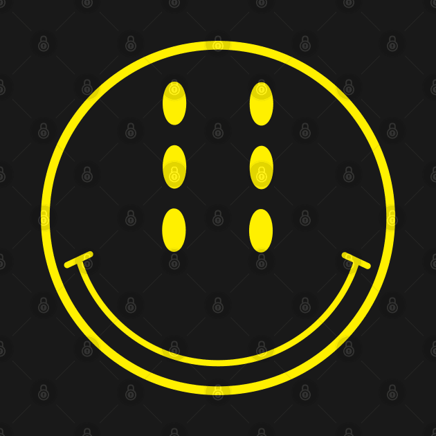 Six-Eyed Smiley Face, Medium by Niemand