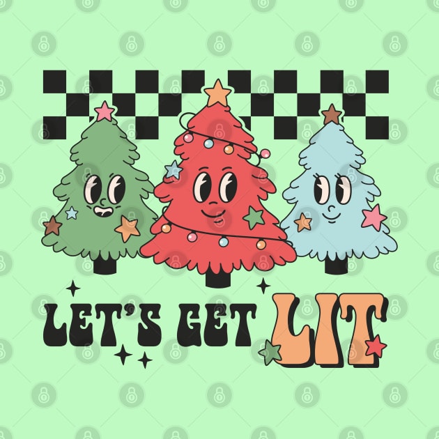 Let's Get Lit Christmas Tree by Pop Cult Store