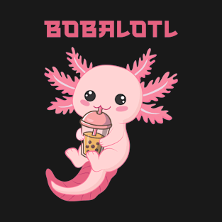 Bobalotl Bubble Tea Axolotl T-Shirt