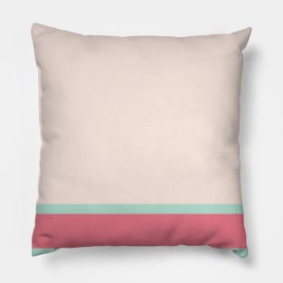 A sensational jam of Pale Chestnut, Light Blue Grey, Misty Rose and Light Coral stripes. Pillow