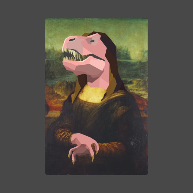 T-rex Gioconda Monna Lisa by RobyL