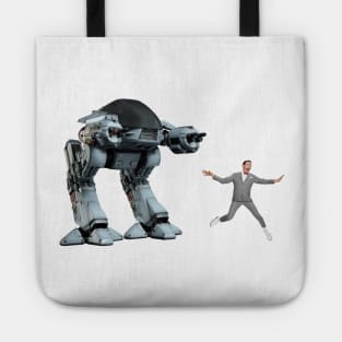 ED-209 vs. Pee-Wee Herman Tote