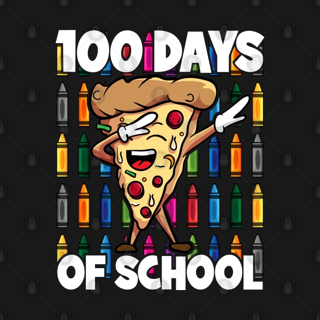 100 Days of School Dabbing Pepperoni Pizza Slice by RadStar