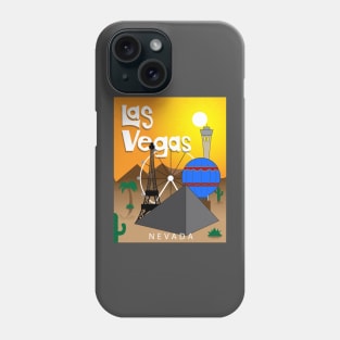 Las Vegas Travel Poster Phone Case