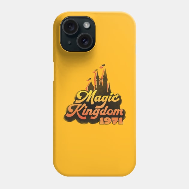 Magic Kingdom 1971 Vintage Distressed Phone Case by WearInTheWorld