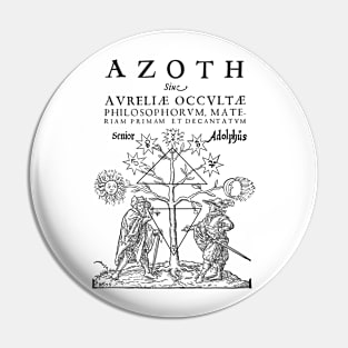 Azoth. Senior Adolphus. Basil Valentine. Alchemy Pin