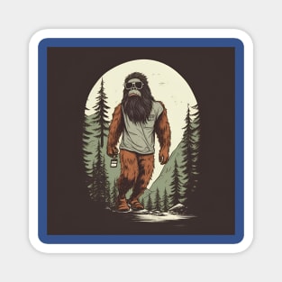 Dope Sasquatch in Nature Magnet