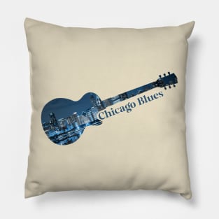 Chicago Blues Guitar Pillow