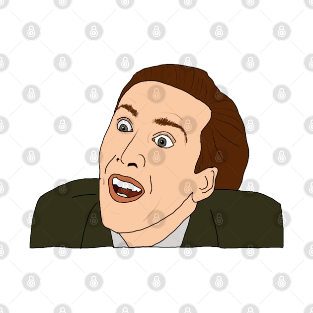 Nic Cage Derp Face by Tiny Baker