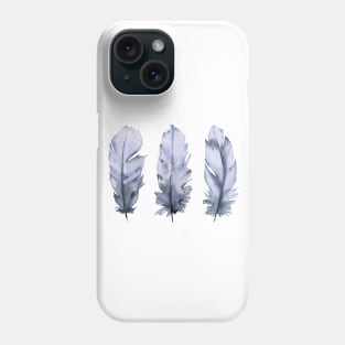 Blue feathers Phone Case
