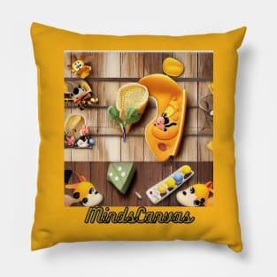 mouses & cows & cheeses Pillow