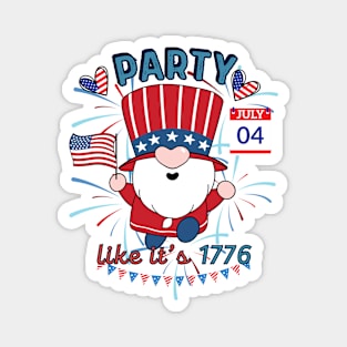 Revolutionary Celebration: Party Like It's 1776 Magnet