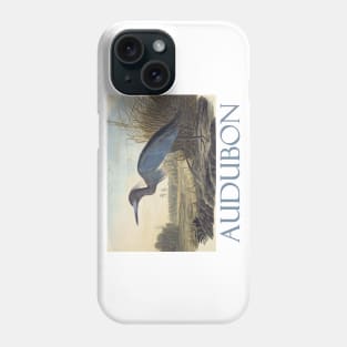 Little Blue Heron by John James Audubon Phone Case