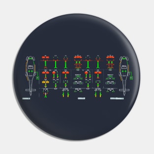 Aviation Pilot Cockpit Display Pattern 3 Pin