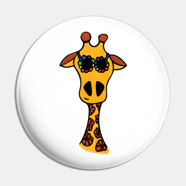 Funky 70s Giraffe Pin by MSBoydston