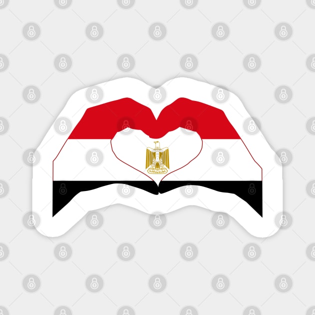 We Heart Egypt Patriot Flag Series Magnet by Village Values