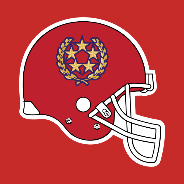 New Jersey Generals 2022 Retro Football Throwback Helmet Throwback