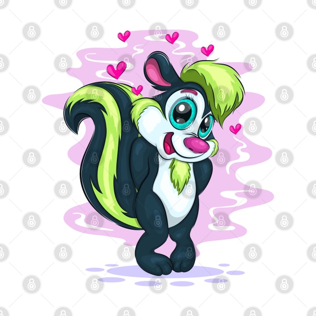 Cartoon Shy Skunk by AndreKENO