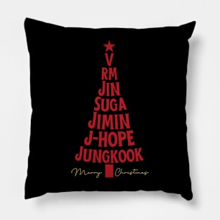 Christmas Tree BTS Pillow