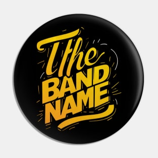 The Band Name AJR Gradient colors Pin