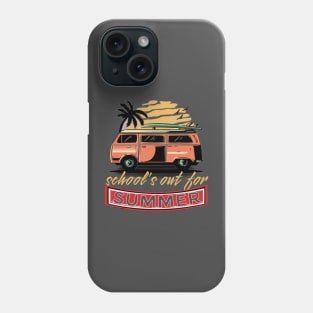 cute retro last day of school school's out for summer teacher Phone Case