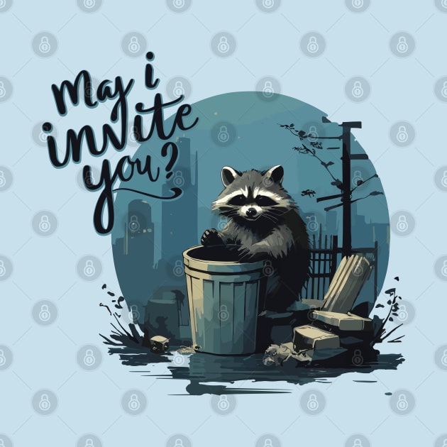 Racoon Invitation by jederanders