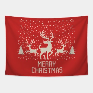 Merry Christmas Filthy Animal Sweater Tapestry