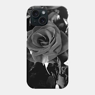 Roses Outside the Store in Black and White Phone Case