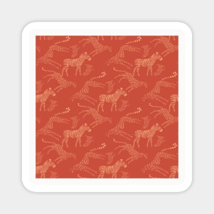 Burnt Orange Animals Neck Gator Leopards Zebras Burnt Orange Animal Magnet