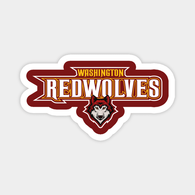 Washington RedWolves Concept Magnet by Mercado Graphic Design