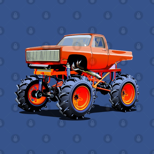 Cartoon monster truck by Mechanik