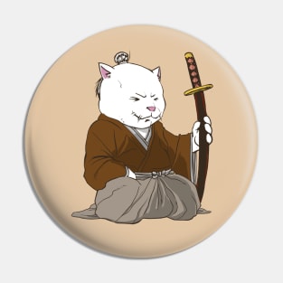 Samurai Cat Pin