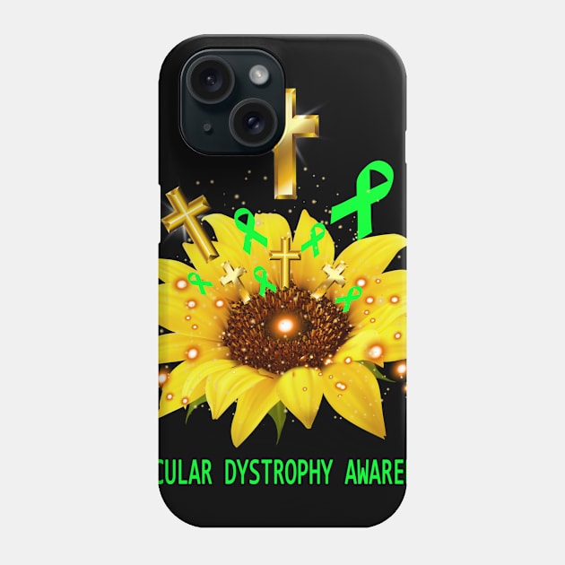 Muscular Dystrophy Awareness Sunflower Faith Hope Love Phone Case by ThePassion99