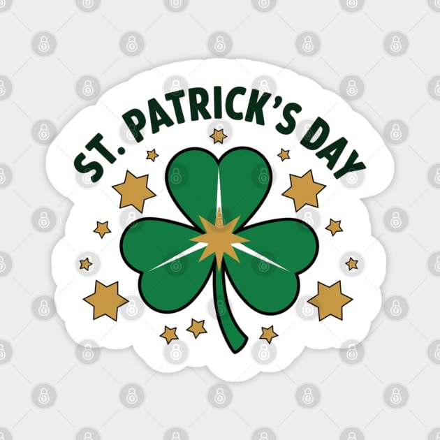St Patricks Day Shamrock Magnet by Creatifly Graphic Tees