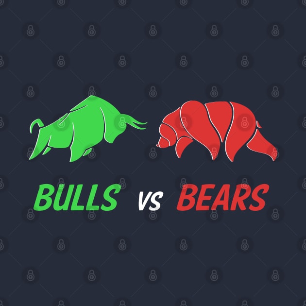 Bulls vs Bears Stock Market Day Trader Options Investor by Tesla