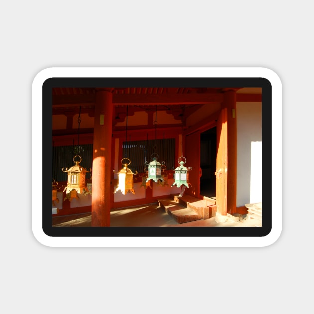 Lantern Shrine Magnet by WaterGardens