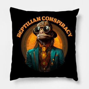 Conspiración Reptiliana - Illuminati - Anunnaki Pillow