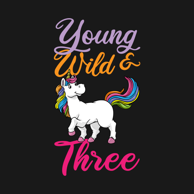 Young Wild Three birthday children gift by bigD