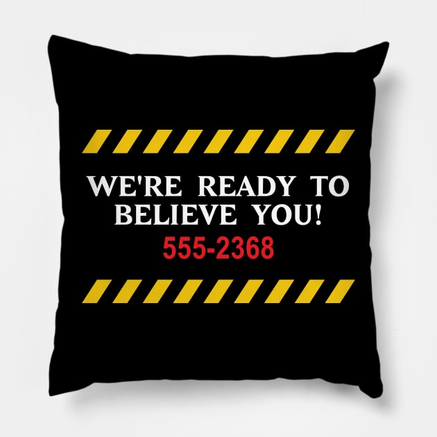 Ghostbusters Hotline Pillow by Super Secret Villain