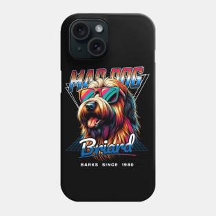 Mad Dog Briard Dog Phone Case